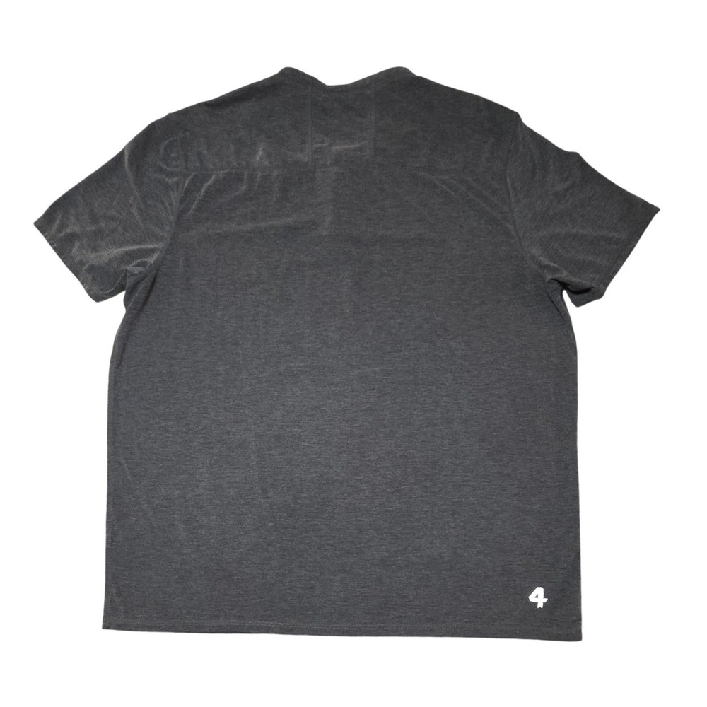 Fourlaps Mens Radius Re-Up Short Sleeve Henley Charcoal Grey XL - Picture 9 of 10